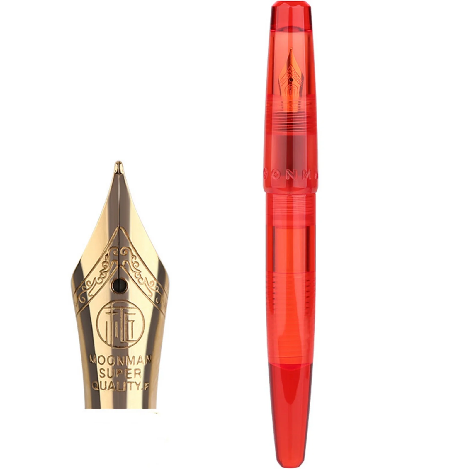 Majohn C2-Mini stylo plume à fil transparent, stylo tordu, corps, stockage d'encre de grande capacité, stylos de pratique d'écriture pour étudiants