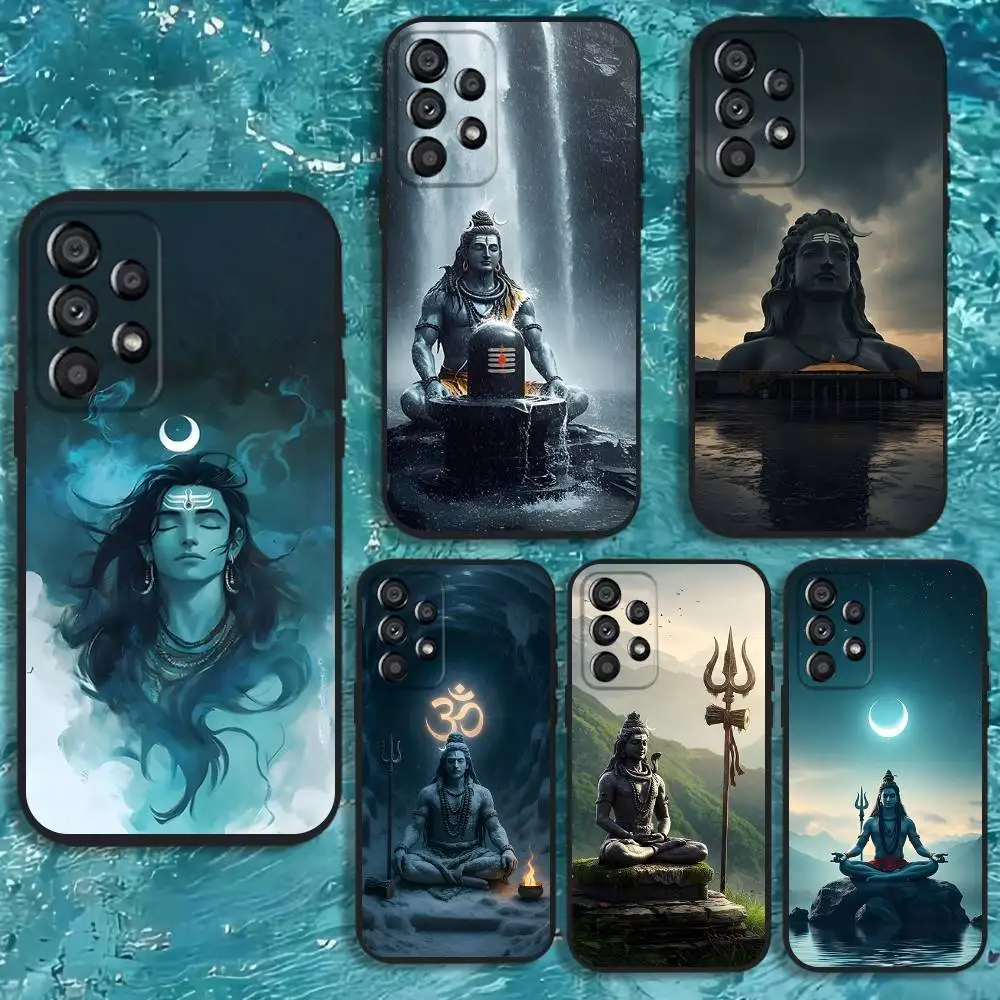 

Lord Shiva Mahadev Of India Phone Case For Samsung Galaxy A20,A21s,A22,A31,A32,A52,A53,A72,73,A80 Soft Black Cover