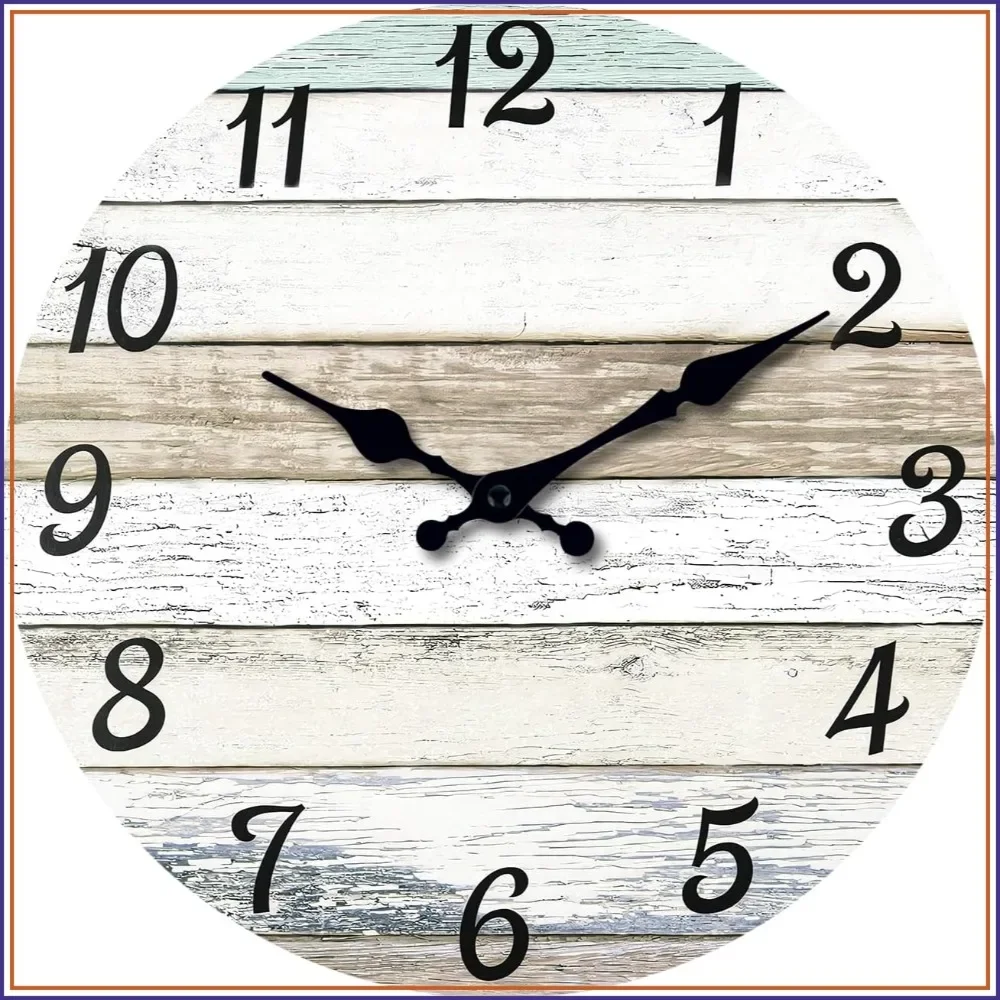 

Extra Large 24 Inch Silent Wall Clock for Living Room Decor - Modern Farmhouse Style, Battery Operated, Grey