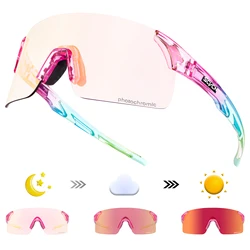 SCVCN Cycling Photochromic Sunglasses UV400 Goggles MTB Man Sports Bicycle Cycling Glasses Outdoor Running Hiking Bike Eyewear