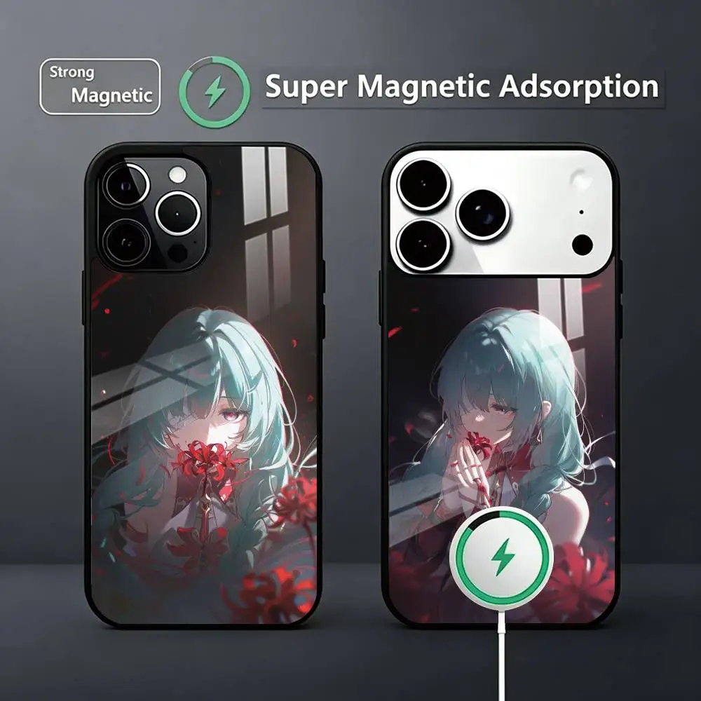 Phrolova Wuthering Waves   Phone Case For iPhone17,16,15,14,13,12,11 Plus,Pro Magnetic Supports Magnetic Wireless Charging