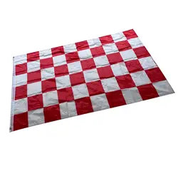 Red and White Check Flag with Grommets Checkered Racing Flags for Motor Racing Events Decorations Outdoor Activities Party