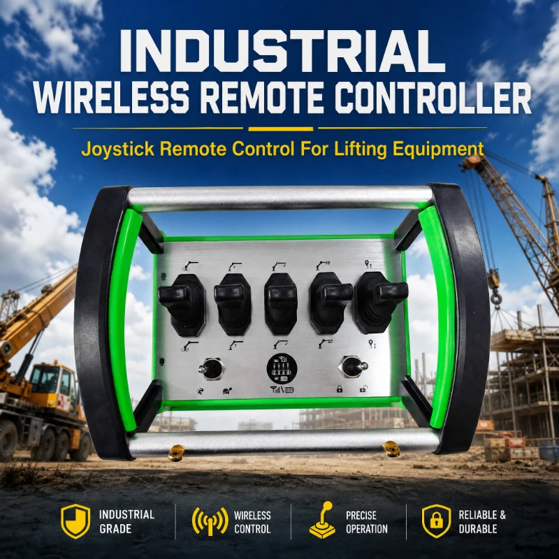 DH-RC-23  5 Levers Wireless Crane Remote Control Automatic Proportional IP68 Waterproof AAA Battery Retrofit Radio Kit Cranes