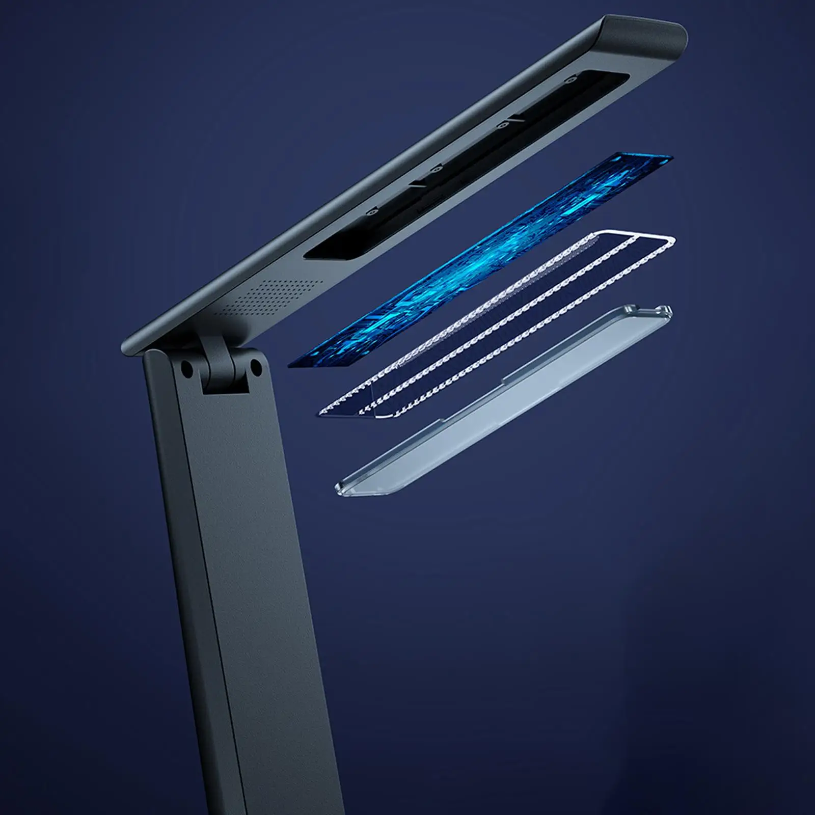 

Foldable LED Desk Lamp, Convenient Touch Control Practical, Gift, Table Reading Light Dimmable USB Charging for Office, Bedside