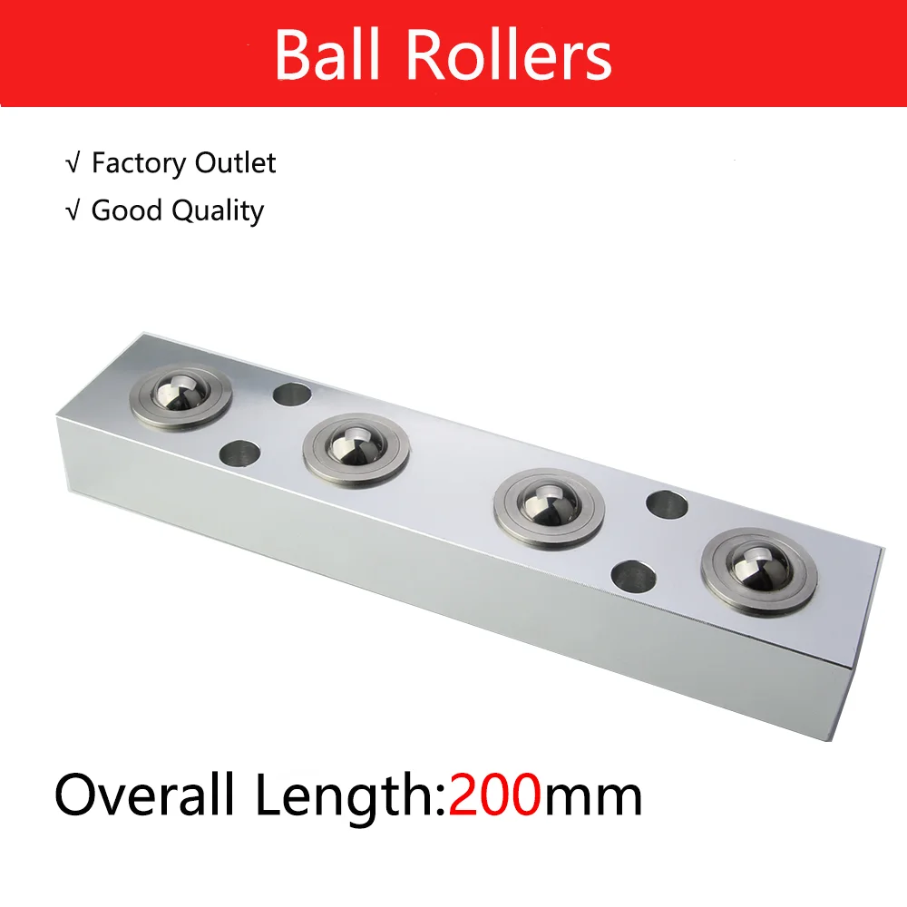 

QB332 Factory Outlet Length:200mm Ball Transfer Units Stainless Steel Body Ball Roller Plunger Conveyor Ball Rollers