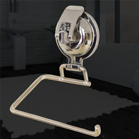 Vacuum Suction Cup Roll Paper Holder Silver Stainless Steel Tissue Rack Bathroom WC Toilet Wall Mounted Storage Shelf LYZ