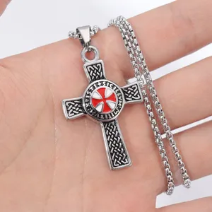 قلادة قلادة الماسونية الصليب للرجال, سحر الهيب هوب, اكسسوارات مجوهرات الشرير, هدية عيد الميلاد, اتجاه جديد أعلى 12 مبيعات ماسونية متقاطعة - رقم 9