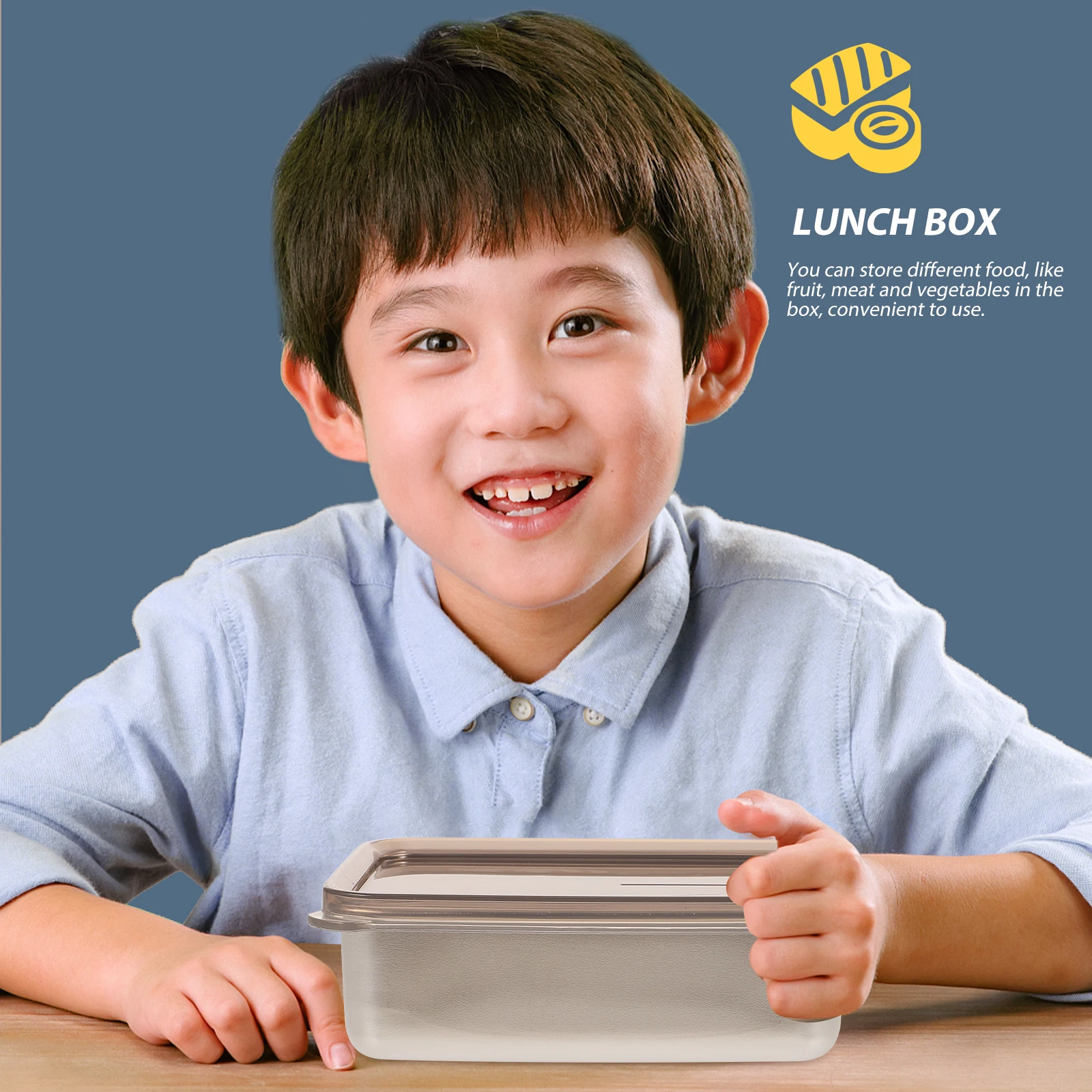 

Crisper for Divided Food Lunchbox Stainless Bento Snack Boxes Adults Convenient Travel