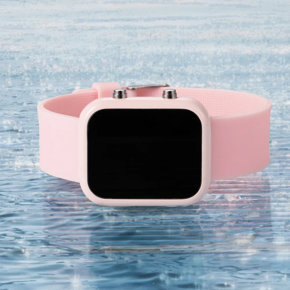 ساعة يد رقمية LED للنساء ، ساعات يد للسيدات ، ساعة رياضية أنيقة ، علامة تجارية مشهورة ، أزياء فاخرة