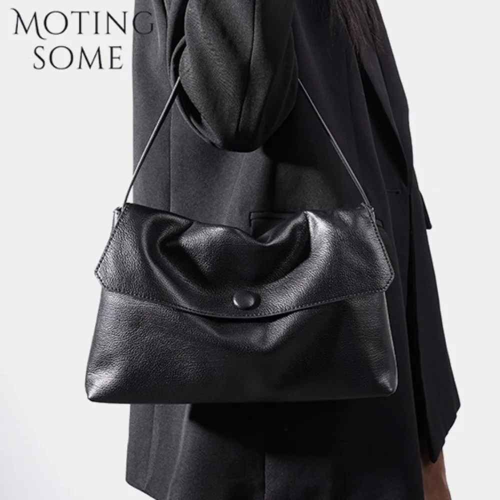

Сумка MOTINGSOME из натуральной кожи, минимализм, новинка 2026 года, роскошная сумка-конверт из первого слоя натуральной кожи, на плечо, для повседневного использования