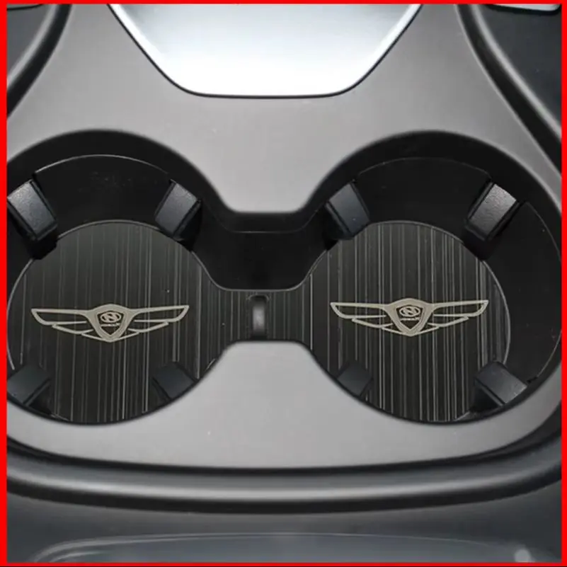 

Car Styling For Hyundai Santa Fe 2013-2017 Gear Shift Panel Cover Water Cup Mat Cigarette Lighter Trim Auto Parts Accessories