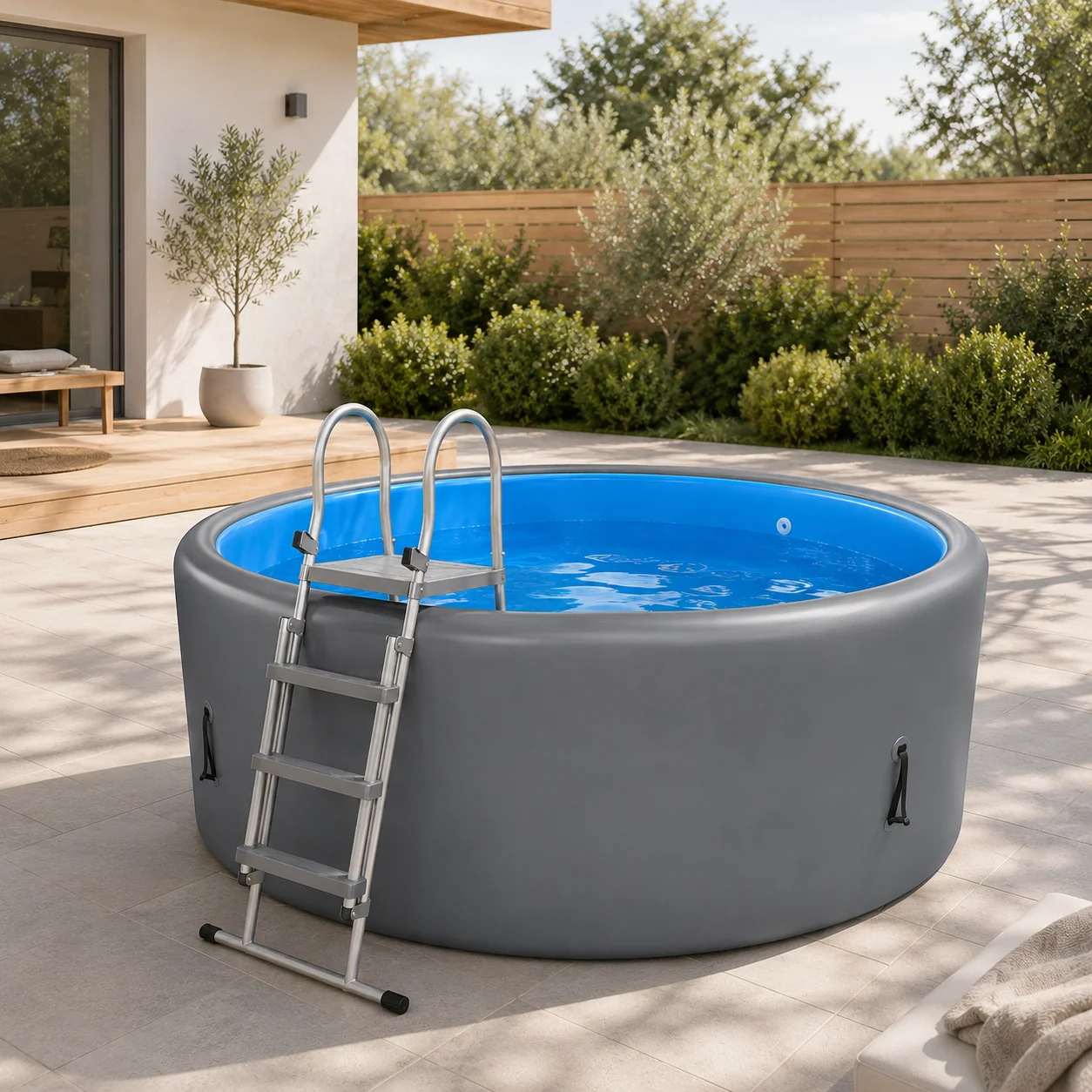 Customized Wholesale Stainless Steel Pool Steps with Ergonomic Handrails for Convenient Access to Above Ground Pools