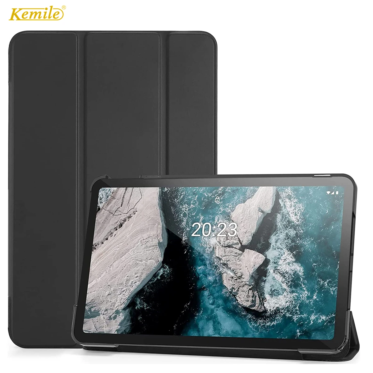 Couro do plutônio tri-folding caso para nokia t20 t 20 caso suporte magnético inteligente capa para funda nokia t20 10.4 polegada 2021 tablet crianças