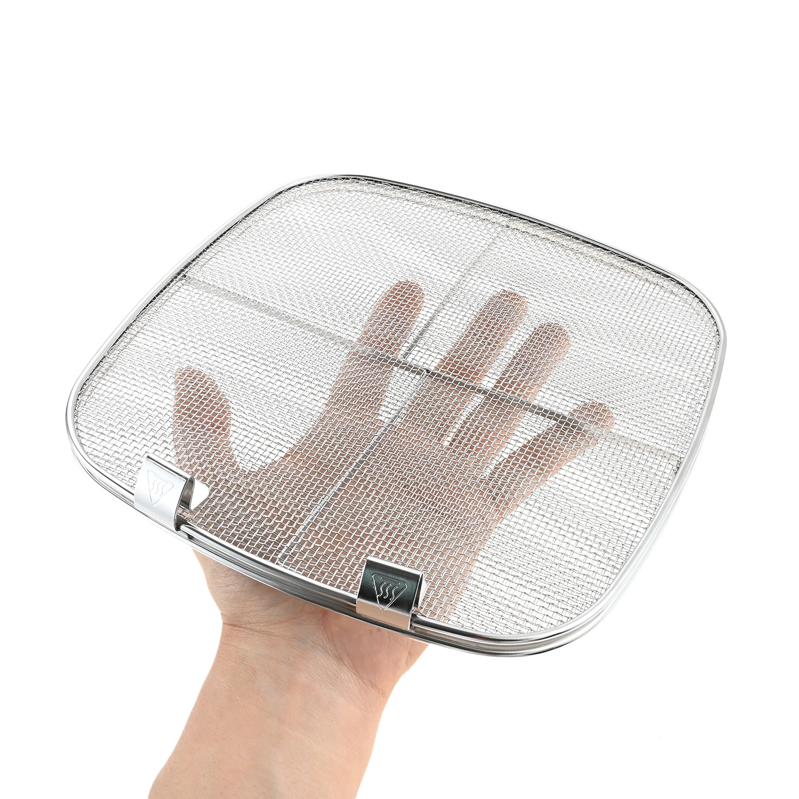 1 قطعة درع ترشيش من الفولاذ المقاوم للصدأ لنماذج نينجا فودي AG300 ، AG301C ، AG302 ، AG400 قطع غيار مقلاة الهواء 8.5*8.5 بوصة