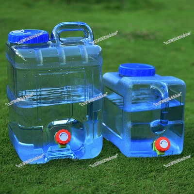 Food Grade Household Water Storage Outdoor Bucket with Faucet Pc Water Storage Empty Bucket Car Large Water Storage Tank