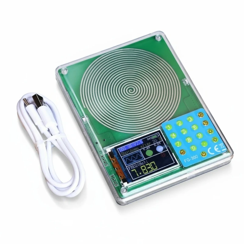 Multifunction Generator 0.001Hz 200kHz Adjustable Frequency 1.8 TFT LCD Screen Direct Input ABS Case K1KF