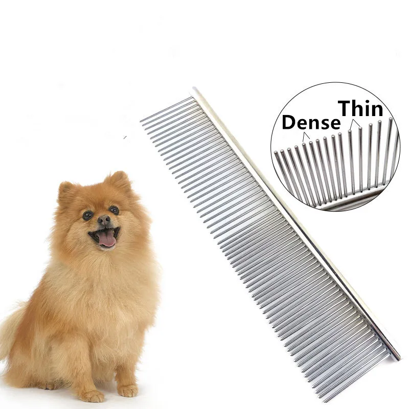 Dog Comb Massage Dog Brush Stainless Steel Combs for Dogs Hair Remover Pet Grooming Cat Hair Comb Cleaning Tools Pet Accessories