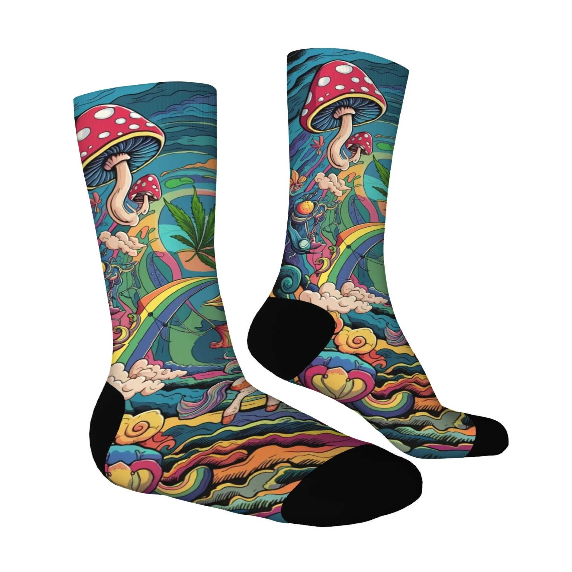 Harajuku ريترو البوهيمي الخيال طباعة الرجال الجوارب مريحة للتنفس عدم الانزلاق الجوارب الجدة الشارع الهيب هوب طاقم الجوارب هدية #6