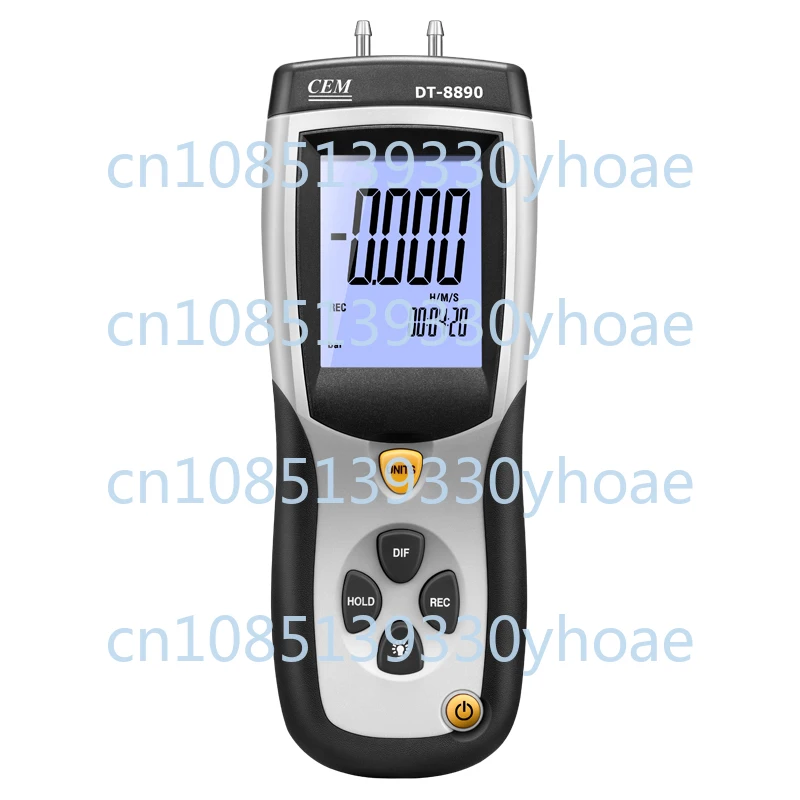 DT-8890 Professional Handhold Gas Digital Manometerl Low Differential Air Pressure Gauges With 11 Units And Usb To A PC