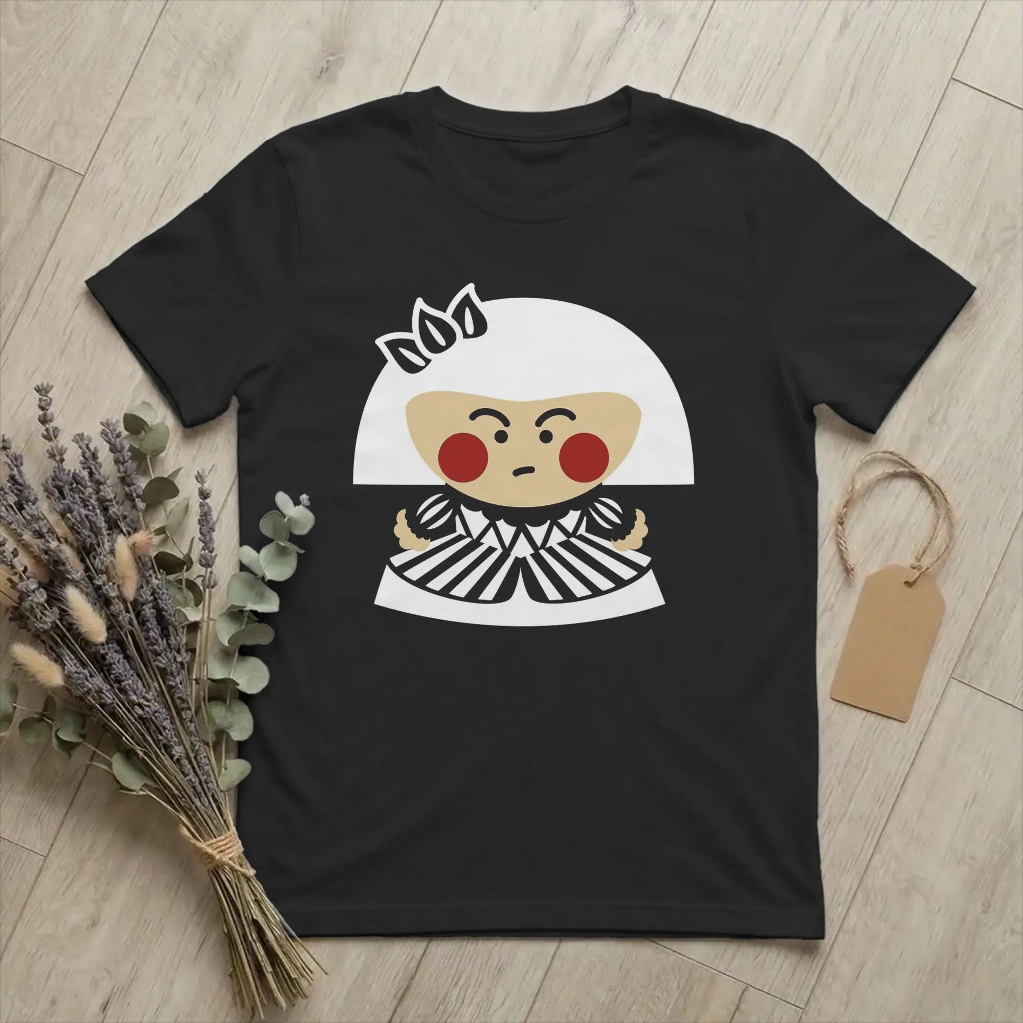 Las Meninas Velazquez Mari Barbola Men's T Shirt Cute Chibi Art Vintage Tee Short Sleeve Round Collar T-Shirts 100% Cotton Adult