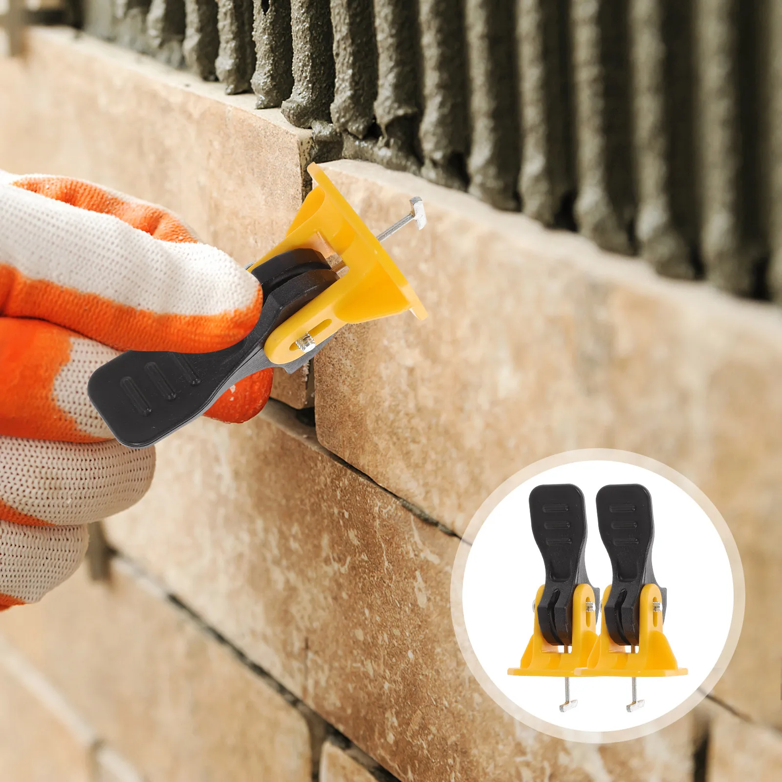 

Набор из 50 шт. систем для выравнивания плитки: прочная конструкция для стабильного расположения плитки, многоразовые разделители для укладки плитки на стены и полы