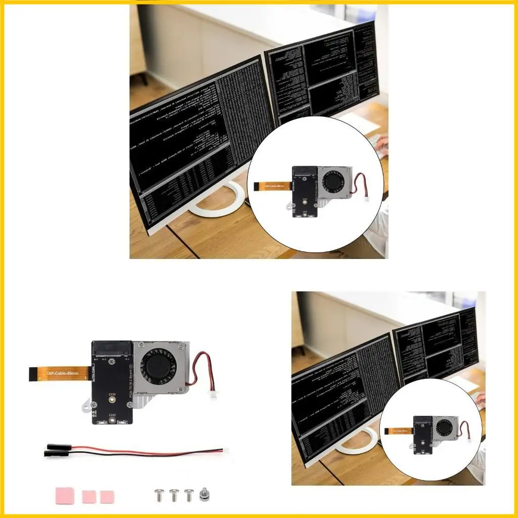 

Advanced PCIe to M.2 Board Cooling Fan for 5 Variable Speed Fan