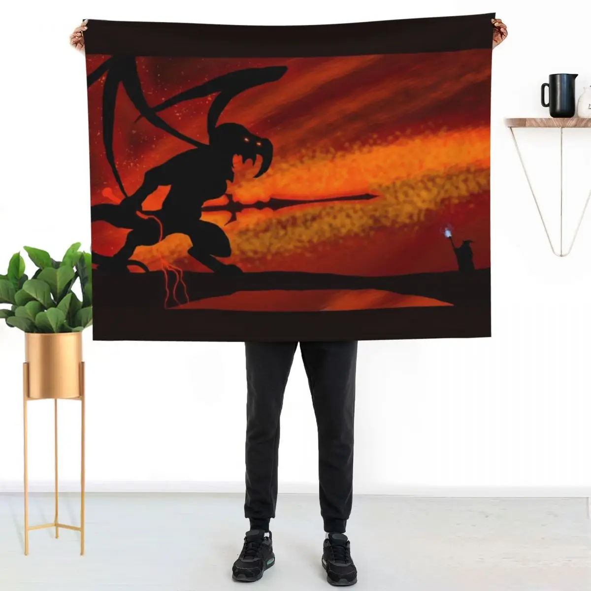 You Shall Not Pass Throw Blanket Beautifuls Sofa Quilt warm winter Extra Large Throw bed plaid Blankets