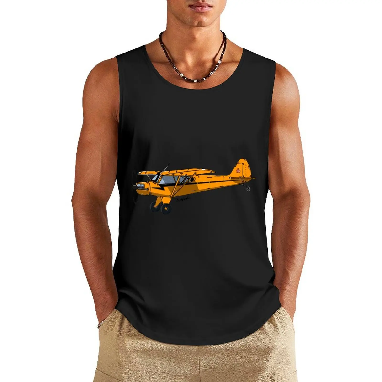 

J3 Piper Cub N88157 Tank Top best selling products fitness clothing for men Short sleeve sleeveless vests