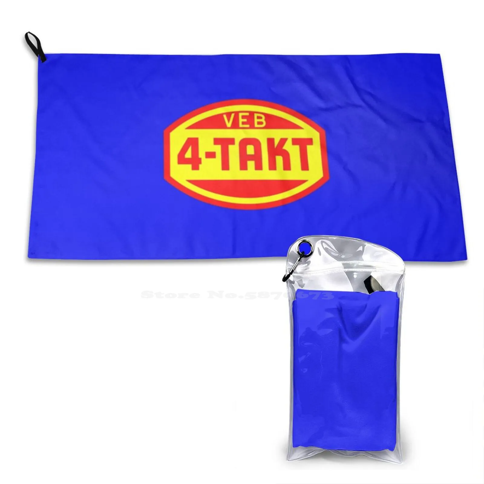 Veb 4-Stroke Logo 3D Print Pattern Soft Towel Veb Gdr Four Takter Driver Automobile Stroke Engine 4 Tact Wartburg Mz Motorcycle