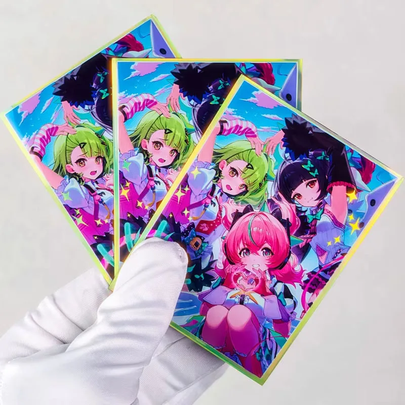 67X92Mm 60Pcs/set Diy Self Made Goddess Story Angels of Delusion Card Sleeves Card Protective Cover Anime Card Gift Toy
