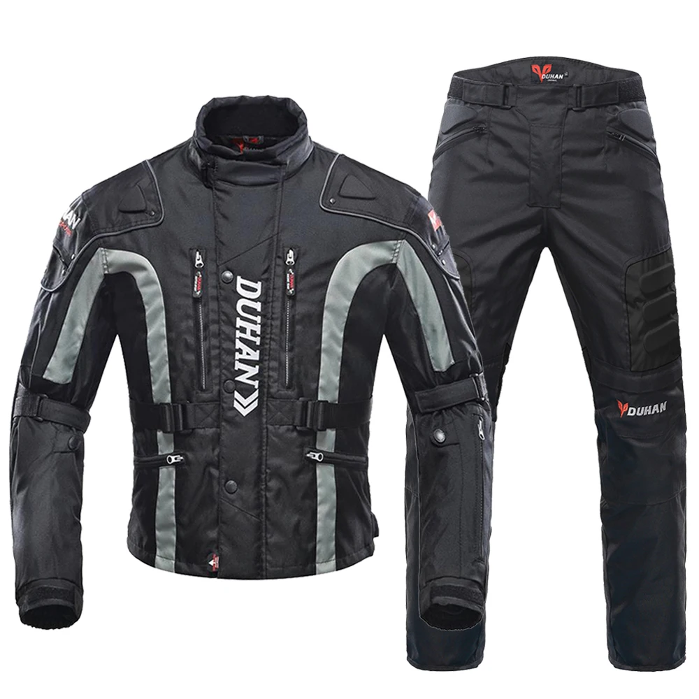 DUHAN Winter Motorcycle Jacket Moto Pants Wear-resistant Motocross Jacket Windproof Moto Protector Touring Clothing