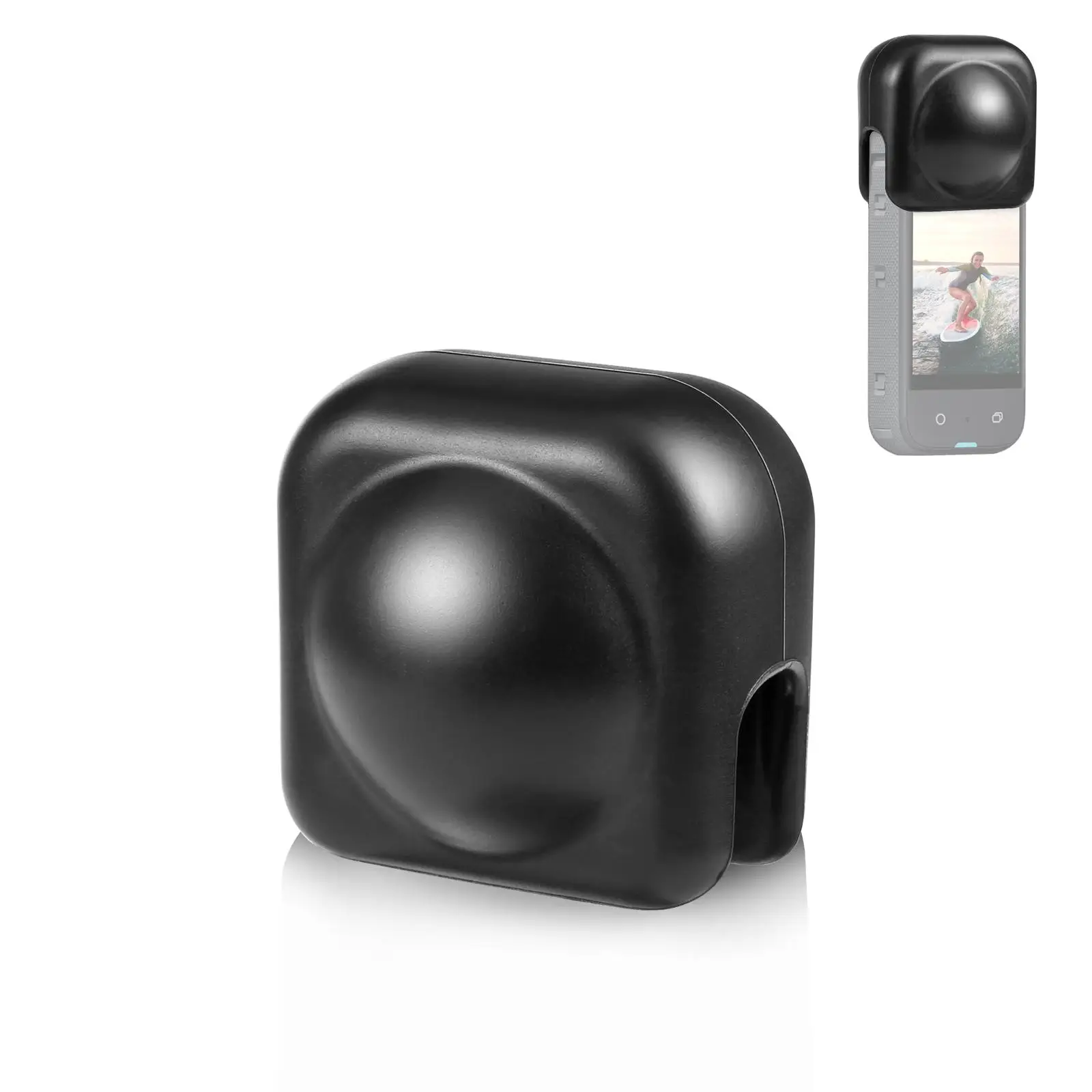 PULUZ Silicone Protective Lens Cover for Insta360 X3 / X4 Air Lens Shell Cap