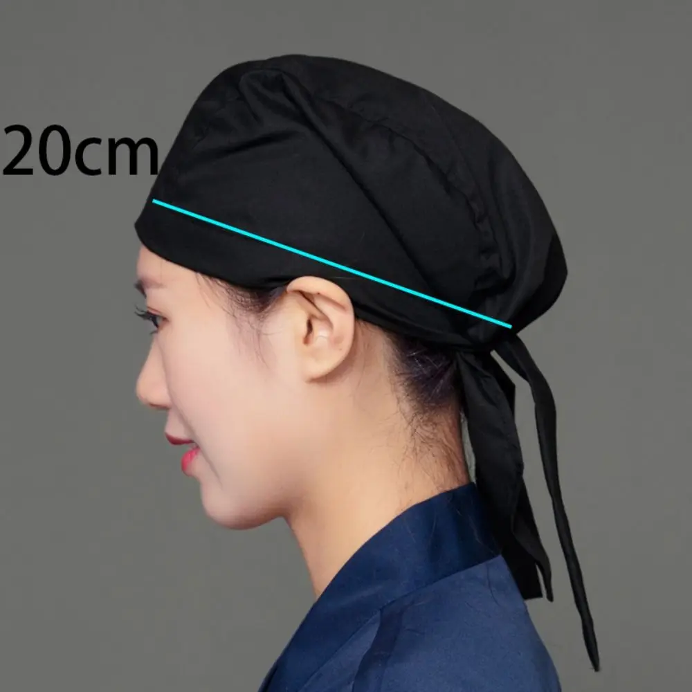 Gorro turbante de algodón para trabajo de cocina, gorro duradero de estilo japonés, clásico, a la moda, para Chef y camarero