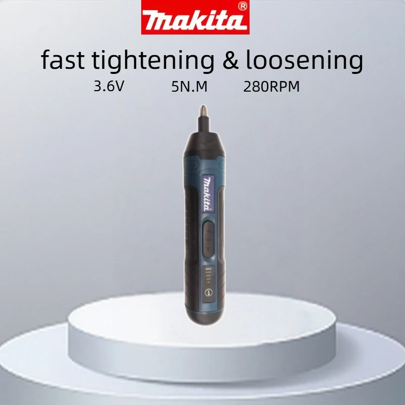 Makita Cordless Electric Screwdriver, 1300mAh Rechargeable Adjustable Torque Multifunctional Drill for Disassembly & Repair Work