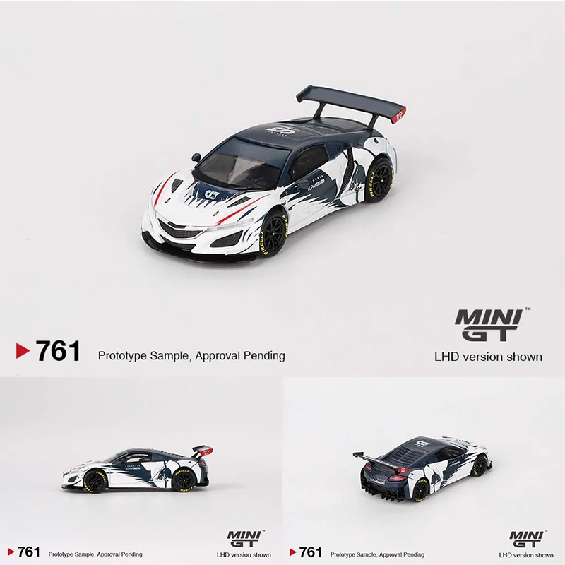 MINIGT 761 1:64 NSX GT EVO AlphaTauri Yuki Tsunoda Diecast Diorama Model Collection Miniature Toys