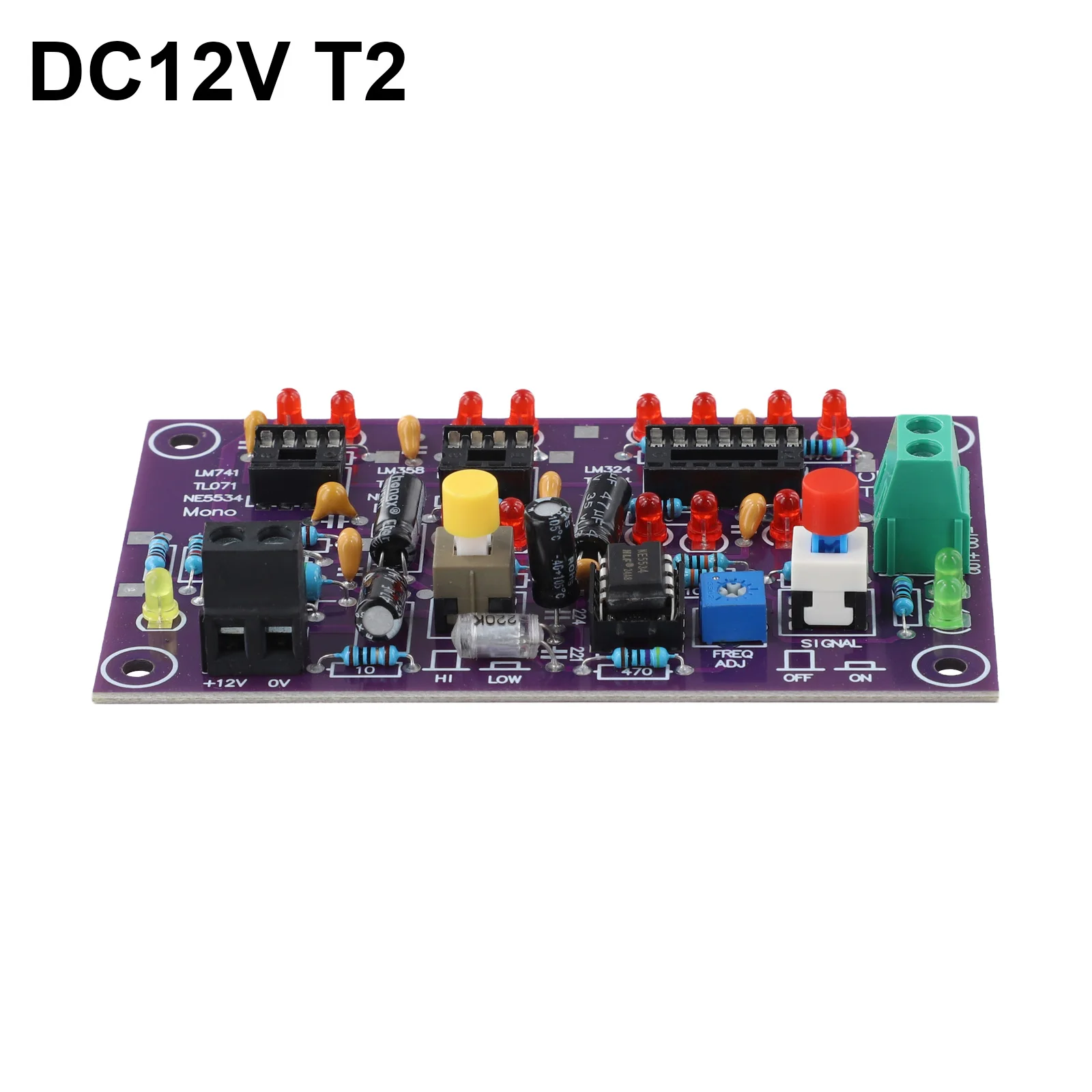

Dual Quad Op Amp Compatibility Op Amp Tester LED Indicator Board Op Amp Test Board High-Speed Chip Identification