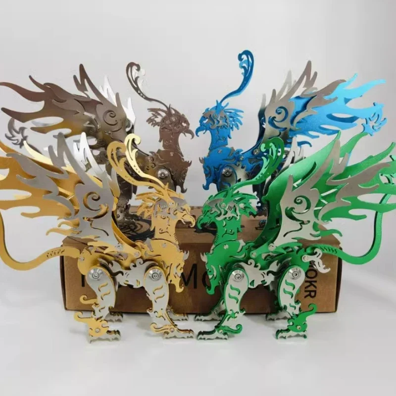 

DIY Metal Eagle Monster Mutant Animal 3D Metal Puzzle Model Kits Mechanical Animals Toys DIY Assembly Toy - 69+PCS