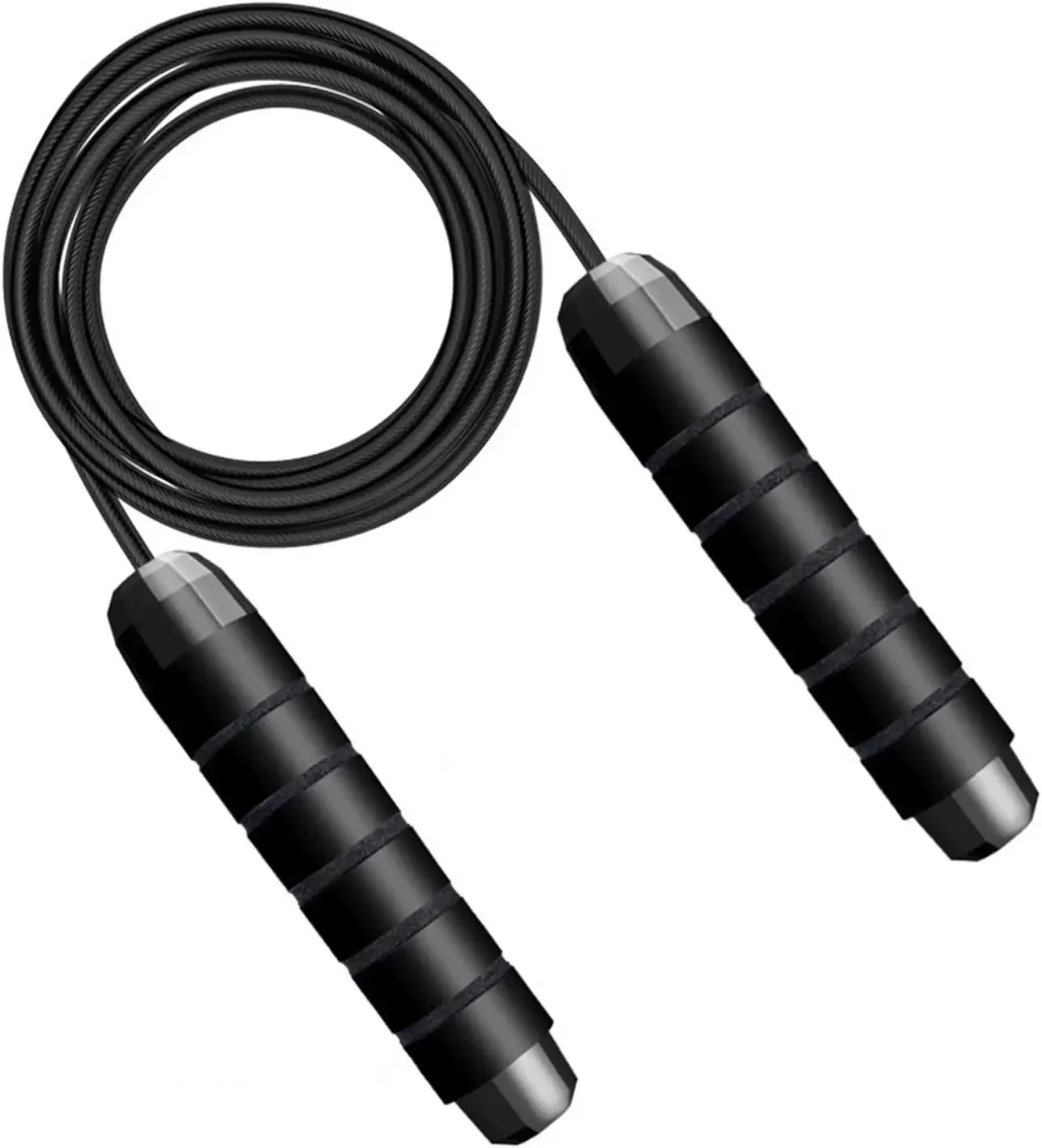 Rope Skipping Tangle-Free Speed Skipping Rope with Ball Bearing EVA Non-Slip Foam Handle Adjustable Jump Ropes