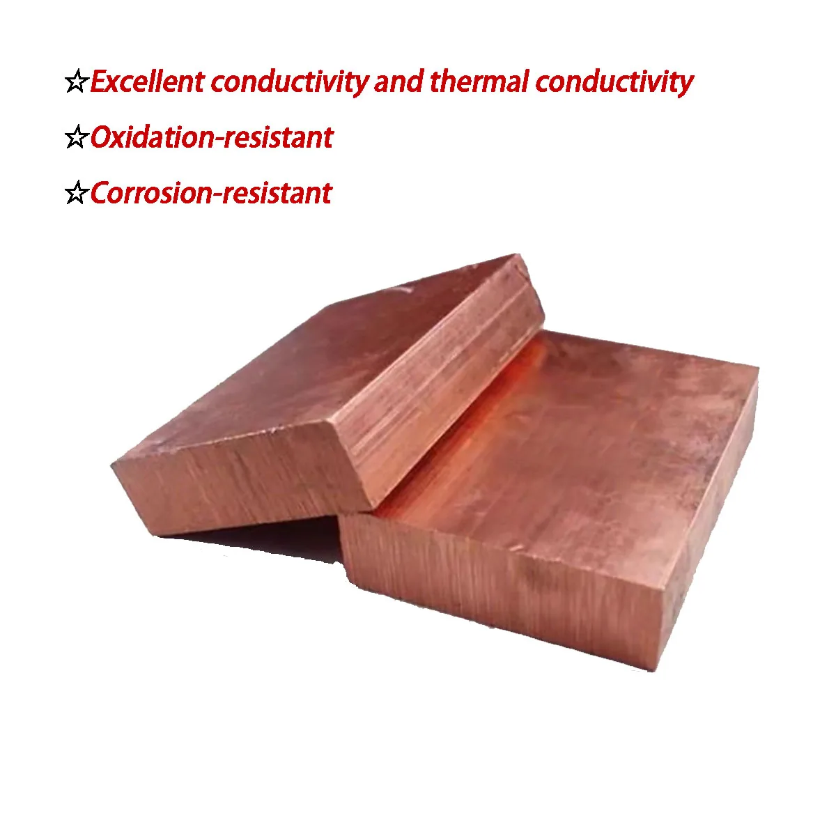 99.9% Electrode Copper Rectangular Material, T2 Pure Copper Products: Block/Bar/Sheet/Plate, Custom Zero Cutting & Drawing
