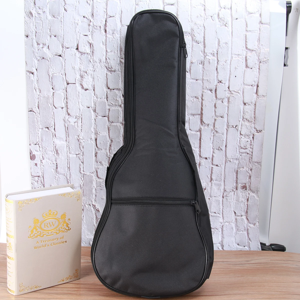 

21 Inch Ukulele Bag Black Soft Padded Acoustic Guitar Cases Portable Canvas Travel Outdoor Training String Instruments Package