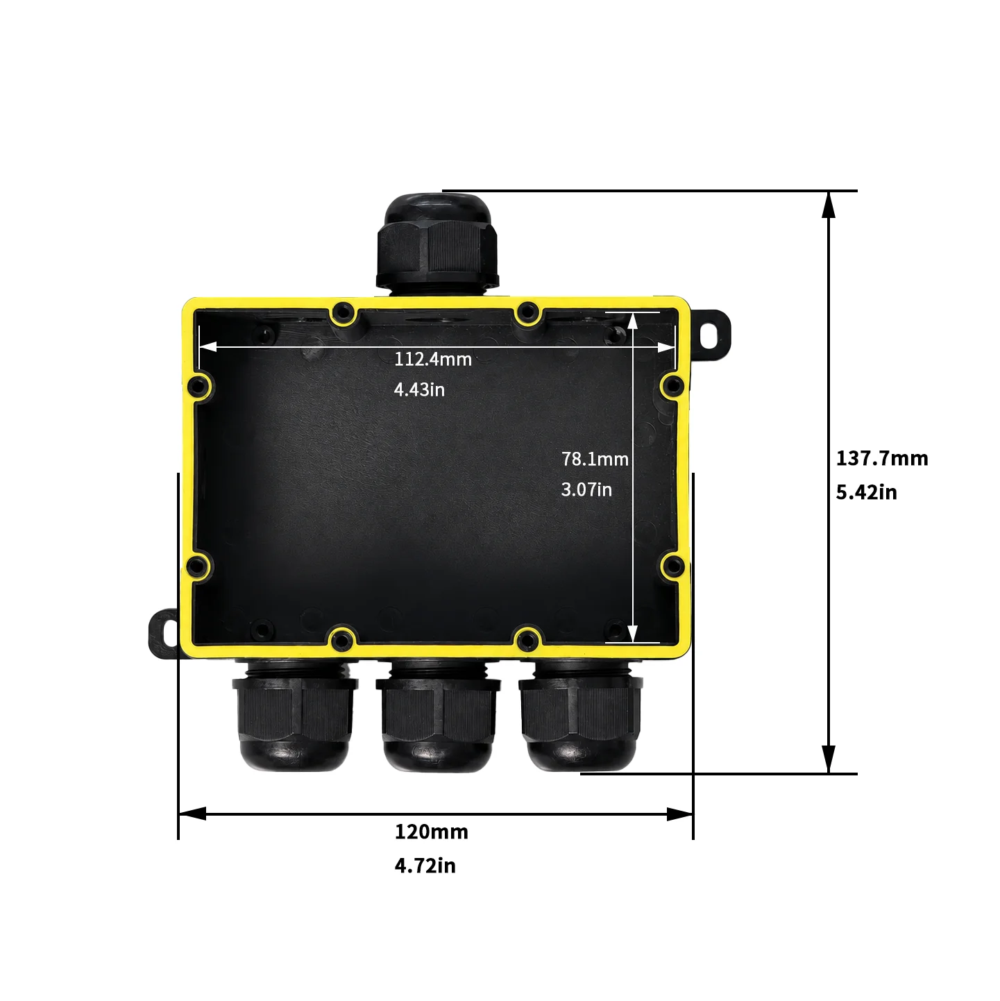 IP68 Waterproof Junction Box 2 - Outdoor Power Wire recension och pris