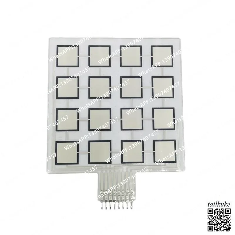 4 * 4 Matrix Thin Film Pressure Sensor Array Flexible Force Sensitive Distributed 16x Point Acquisition Module Resistance