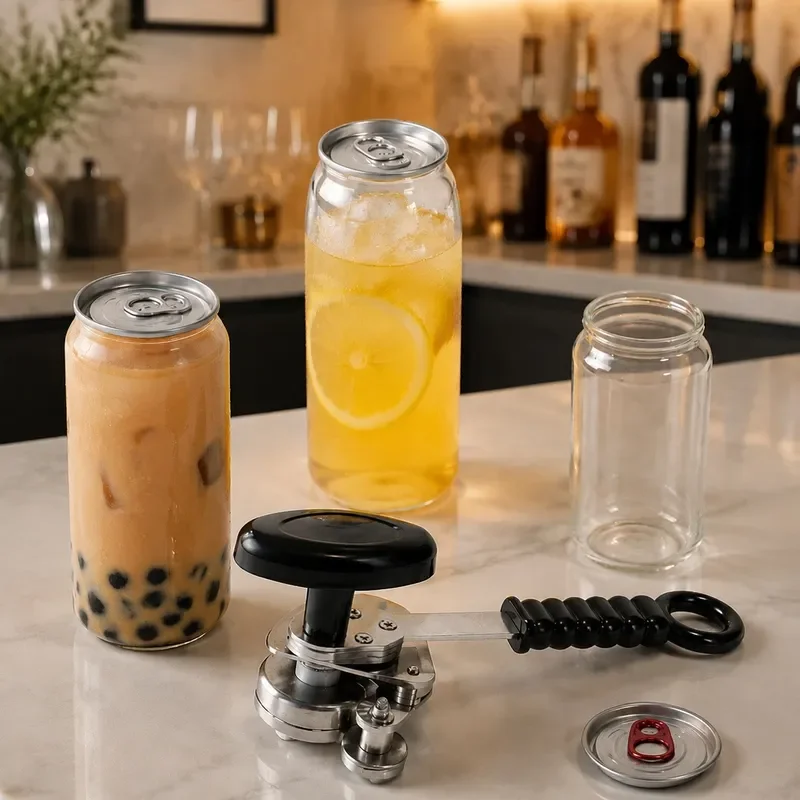 Stainless Steel Manual Can Sealer Household Milk Tea Canning Tool Portable Tin Lid Sealing Device Hot Sale in Russia