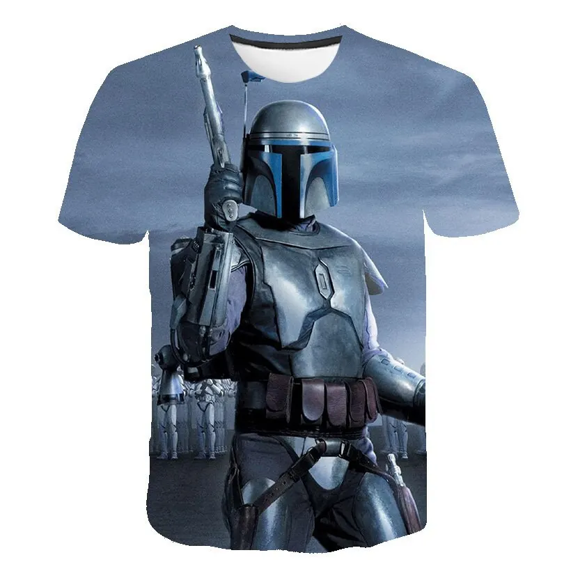 Disney Star Wars Movie T-shirt Men Darth Vader Novelty 3d Printed Children Short Sleeve T Shirts Summer Casual Streetwear Tees