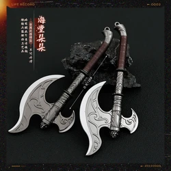 Qing Yu Nian Film and Television Peripheral Weapons Full Metal Haitang Duo Duo Axe 12CM Crafts Hand Puppet Cos Accessories Toys