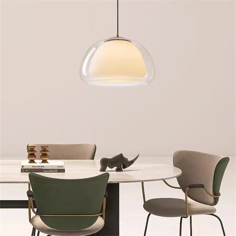 Jelly glass pendant lamp Nordic design Canteen table light hanging Kitchen Island Dining Room fashion girls room decor light