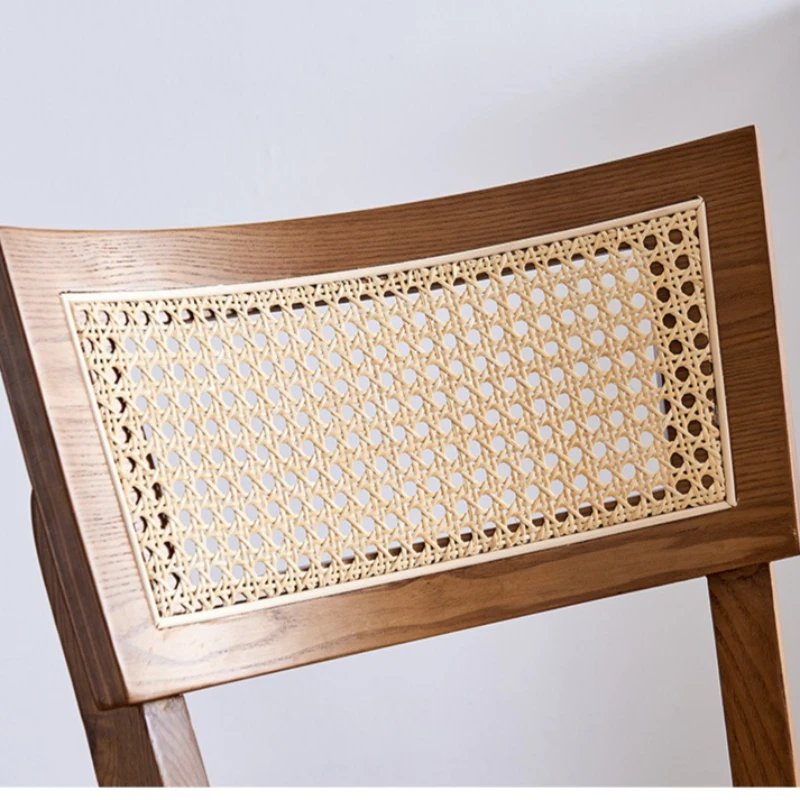 الروطان تصميم كرسي طويل الساق القهوة الطبيعية مسند الظهر داخلي شقة كرسي طويل الساق خمر الفنان بار الأثاث Stolik Barowy XYBC