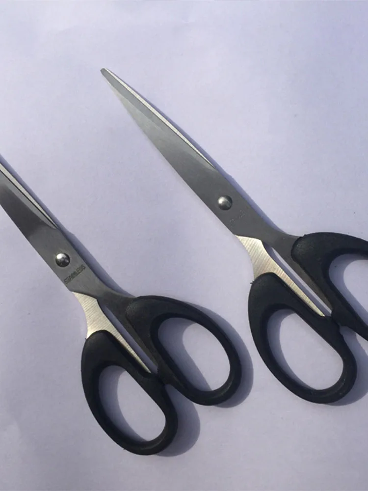 مقص القرطاسية مكتب المنزل المطبخ الخياطة ورقة مقص حجم الفولاذ المقاوم للصدأ اليدوية الفن سكين مقص