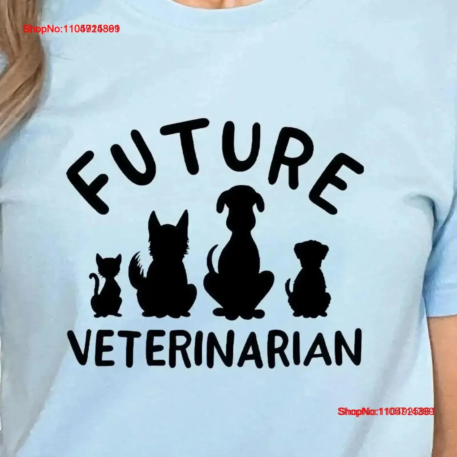 Future Veterinarian T Shirt Graduation StudenT Vet Technician Animal Lover vintage Washed homme graphic Slightly Breathable