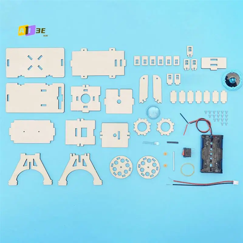 A13E-DIY Epidiascope Projector STEM Kits Learning Educational Wooden Puzzle Games For Kids